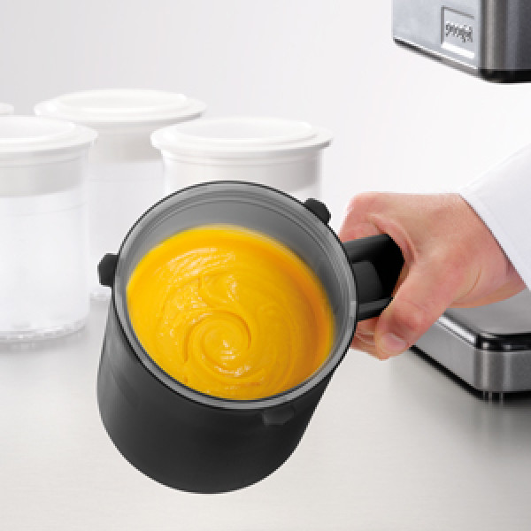 Starter kit Pacojet 10 synthetic cups with lid with 1 synthetic cup holder