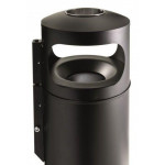 Fireprood ashbin MDL Galvanized inner bucket Colour black Model 776001