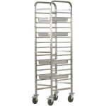 Reinforced pans trolleys Model CA1489R Capacity n. 14 GN 1/1 trays (cm 53x32,5)