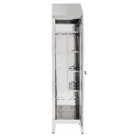 Brooms locker for pulls water made of stainless steel 304 IXP n.1 hinged door Model 69605