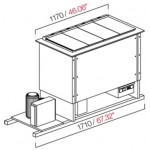 Built-in wells for ice cream/granite with reserve ETM Model PANORAMA8RIS-1T Semi-processed by Ventilated panelling N.8 Wells