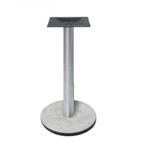 Stainless steel Indoor base TESR HPL compact table bases, tikness 20 mm, metal column, top plate (300 x 300 x 3 mm), adjustable feet Model 228-HPR404