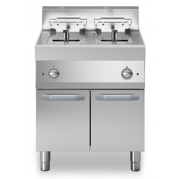 Electric fryer ECO 2 tanks MDLR Closed cabinet Model F7070FRESE2V10P