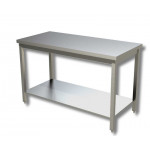 Stainless steel table with shelf Without upstand Model G137