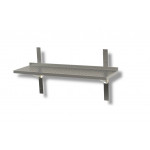 Perforated shelves with racks and brackets Stainless steel top Raised edge Model SMF0004