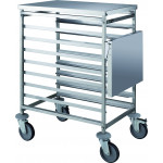 Trolley for fresh pasta boxes 900x800x150 Model CARPF