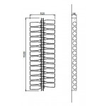 Neutral classic wine bottles display Bottles capacity 28 Transparent Model Plex150