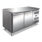 Ventilated refrigerated counter Stainless steel AISI 201 Model GN2100TN Two doors