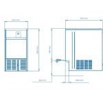 Ice maker Hollow ice cube Model K23NANO Storage kg 5 Daily production kg 23