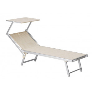 Sunbed with sun visor STK Model MELILLA