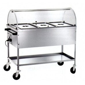 Bain-marie heated trolley with dome Model CT1760C