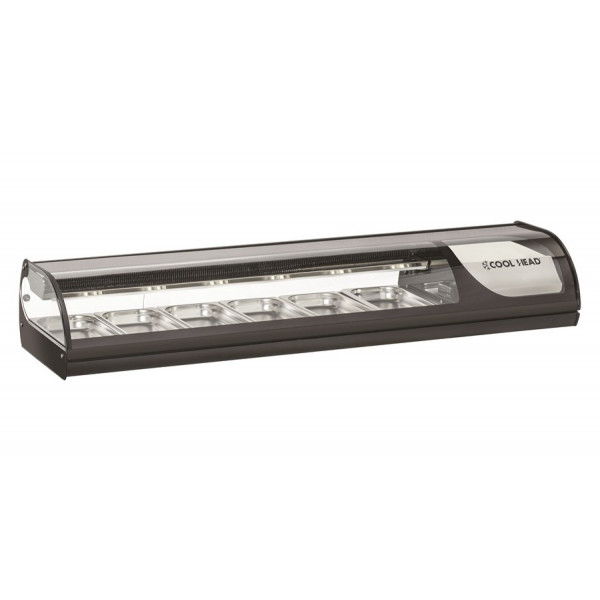 Refrigerated countertop Sushi display Model RS60 Capacity: 6xGN1/3