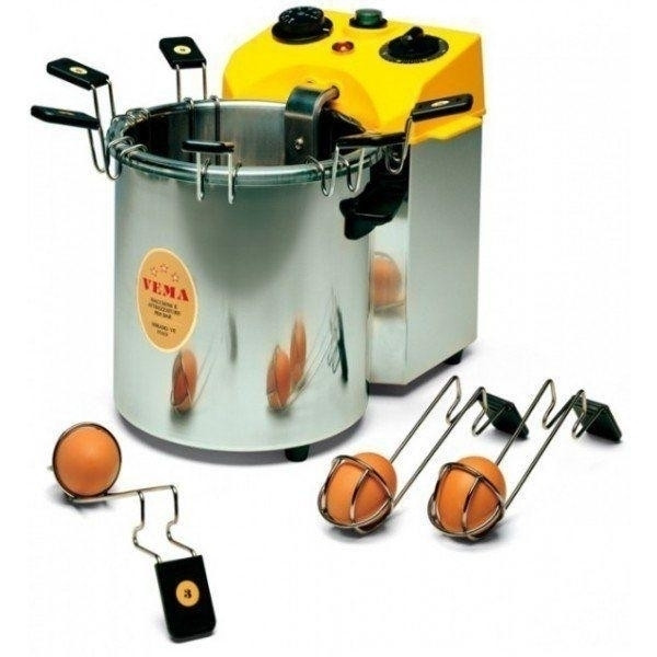 Stainless steel Electric Egg Cooke Vema 6 baskets numbered timer from 1 to 30' Model CU 2077