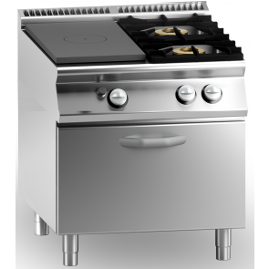 Gas solid top +2 burners MDLR Gas oven Model CL7080TPPCFGB