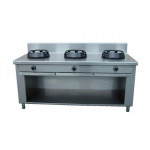Wok range CI N.3 burners Burners power to choose Model RisCu050
