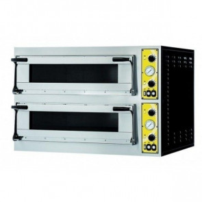 Electric mechanical pizza oven PF 2 cooking chambers Glass door N. Pizzas 6 +6(Ø cm 32) Model ALFA 66