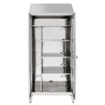 Brooms locker made of stainless steel 430 IXP n.2 hinged doors Model S5069602430