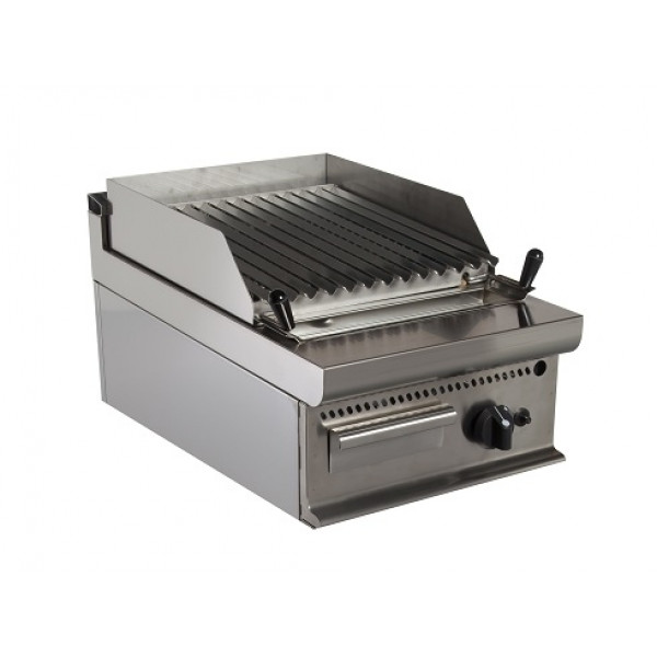 Lava stone grill Counter-top CI Model RisGri001 Power kW 8