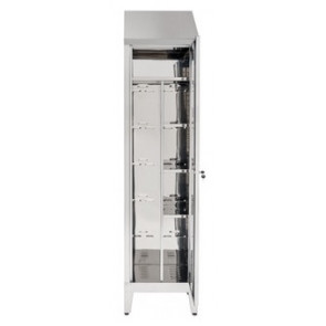 Brooms locker made of stainless steel 430 IXP n.1 hinged door Model 69601430