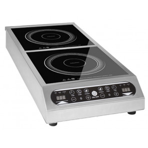 Induction plate Model DT700 Touch Power 3500 Watt Useful surface Ø120 ÷ 260 mm + Ø120 ÷ 260 mm