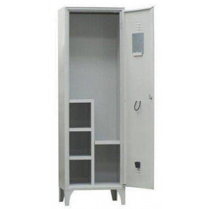 Special changing room locker FAS made of steel sheet Thickness 6/10 N.1 Compartment N.1 Hinged door Shoes compartments Model H060Q1951A