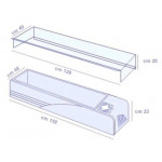 Refrigerated ingredients display case TCN Containers capacity GN various sizes Power kW 0,13 Model MIDI