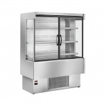 Refrigerated wall-site multideck Zoin Model Silver SI180PSV Suitable for the display of beverages, milk, cold gastronomy, pre-packaged products, dairy products