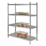 Stainless steel shelving 4 shelves Model SHEL 4