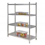 Stainless steel shelving 4 shelves Model SHEL 4