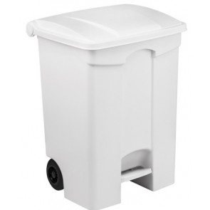 Mobile pedal bin in POLYPROPYLENE CONTITOP MOBILE 70 L MDL Colour WHITE Model 115570