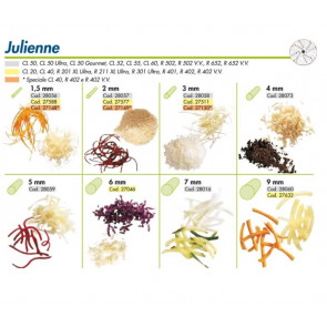Julienne discs suitable for vegetable cutter series Essential 1-4 Robot Coupe