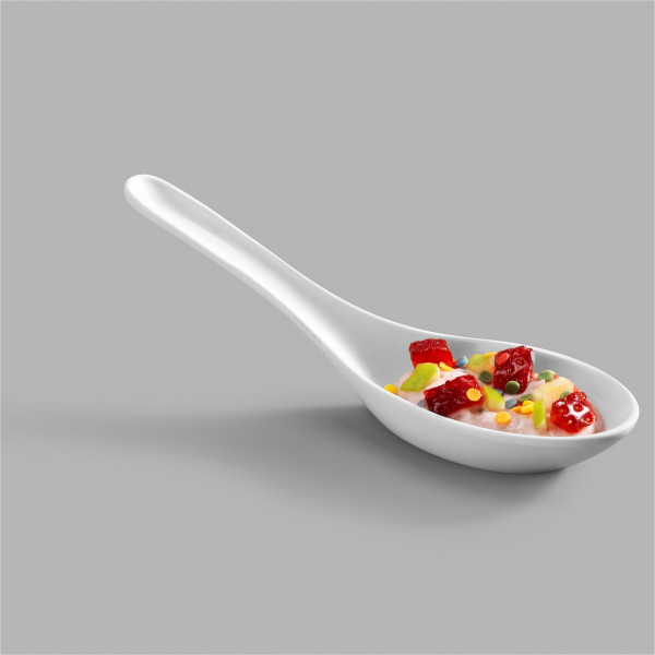 Single portion spoon in melamine Model MPA22110