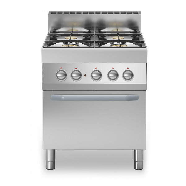 Gas range 4 burners MDLR Ventilated electric oven Model F7070CFGEB