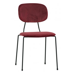 Indoor chair TESR Powder coated metal frame, velvet covering. Model 1865-FR04