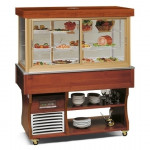 Refrigerated buffet island display Model FLASH VFS Ventilated refrigeration Automatic defrosting Power W 570