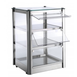 Neutral countertop display TP stainless steel metal sheet Model KB33N