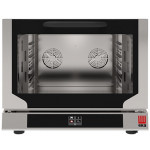 Electric digital convection oven with humidification Model EKF411NT Capacity n.4 trays/grids GN 1/1 cm 53 x 32,5 Power Kw 3,4 Drop down door