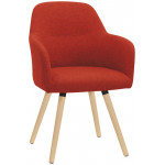 Indoor armchair TESR Powder coated metal frame, fabric or synthetic leather covering Model 1335-W58