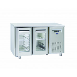 TROPICALIZED Ventilated Refrigerated Table with Self-locking Doors Model QRG2100SG