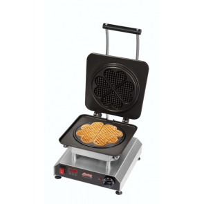 Waffle plate with 1 waffle plate Ø 195x20 mm divisible in 4 pieces Model THERMOCOOK 1 + W-TC-SUNNY