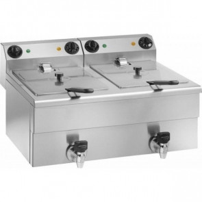 Electric fryer Countertop with tap Model FC100 Power: 3500+3500 W