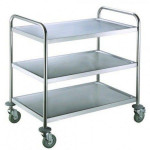 Stainless steel service trolley Model RPC-L3 three shelves