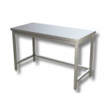 Stainless steel table Without upstand with frame Model GSR186