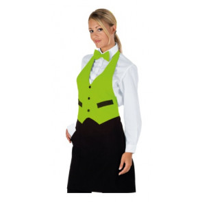 Unisex Garcon apron 100% Polyester Black and apple green Model 037026