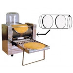 Automatic crepes machine SG N. 2 Cooking surface in cast iron Ø cm 19 Production da N. 300 crepes/h Model DI 2x19