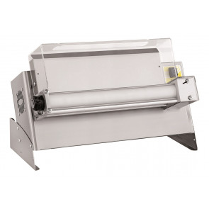 Pizza dough roller PF Model OMEGA 500/1 Pedal monorollers Pizza dimensions cm.26/45 Roller opening min 0.5 mm/max 5