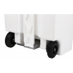 Mobile pedal bin in POLYPROPYLENE CONTITOP MOBILE 90 L MDL Colour WHITE Model 115590