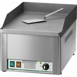 Electric frytop Model FRY1L single smooth steel plate