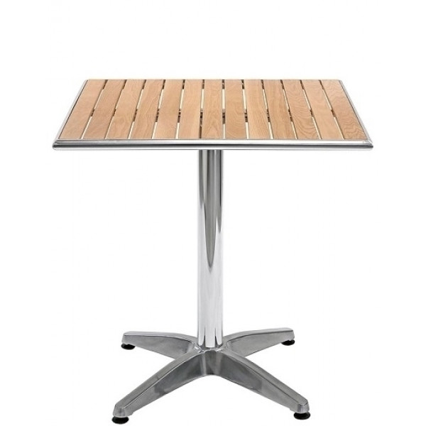 Outdoor table TESR Aluminum frame, sooden slats top Model 109-MTW006A
