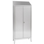 Storage cabinet made of stainless steel 304 IXP n.2 hinged doors Model S5069404